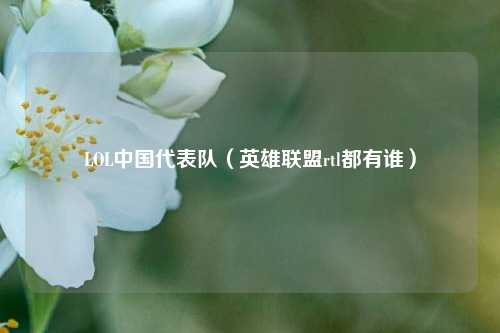 LOL中国代表队（英雄联盟rtl都有谁）