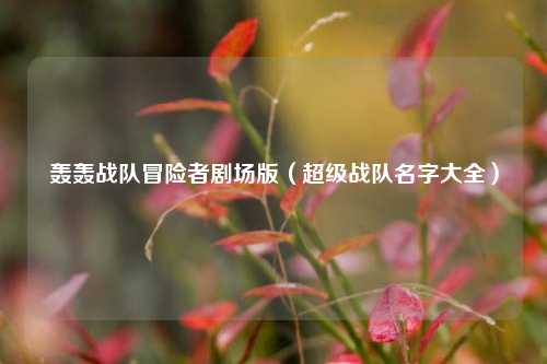 轰轰战队冒险者剧场版（超级战队名字大全）