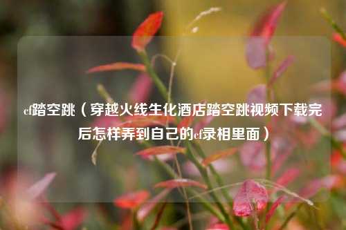 cf踏空跳（穿越火线生化酒店踏空跳视频下载完后怎样弄到自己的cf录相里面）