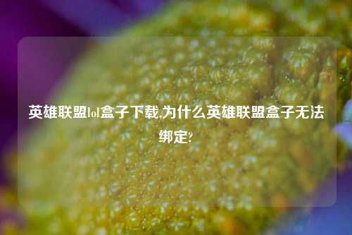 英雄联盟lol盒子下载,为什么英雄联盟盒子无法绑定?