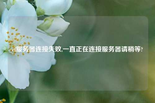 cf服务器连接失败,一直正在连接服务器请稍等?
