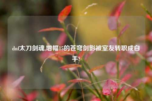 dnf太刀剑魂,增幅15的苍穹剑影被室友转职成白手?