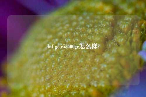 dnf ge,r53400ge怎么样?