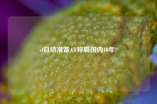 cf自动准备,CF称霸国内10年?