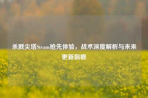 杀戮尖塔Steam抢先体验，战术深度解析与未来更新前瞻