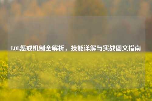 LOL惩戒机制全解析，技能详解与实战图文指南