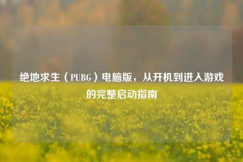 绝地求生（PUBG）电脑版，从开机到进入游戏的完整启动指南