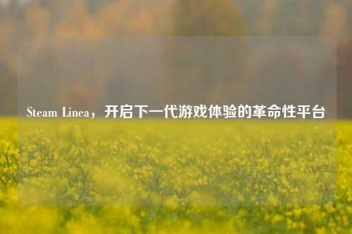 Steam Linea,开启下一代游戏体验的革命性平台