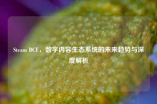 Steam DCE，数字内容生态系统的未来趋势与深度解析
